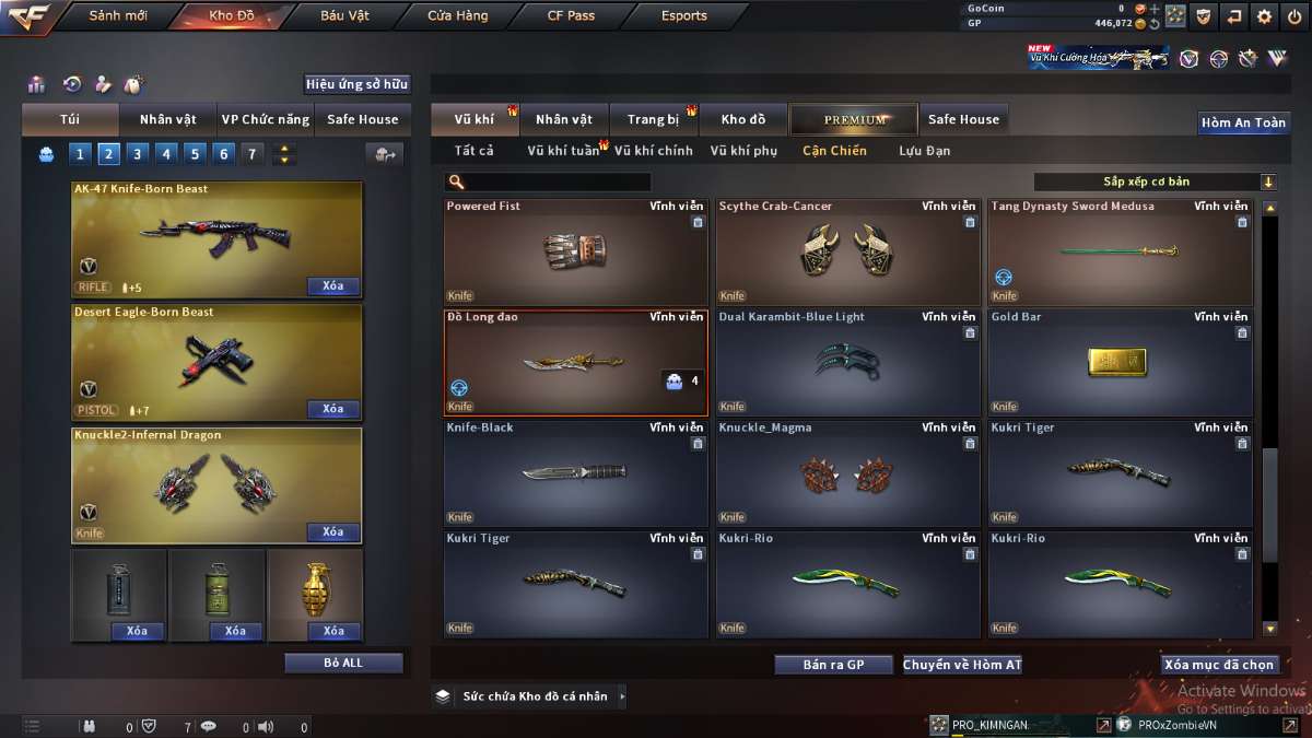 shop acc cf uy tin gia re